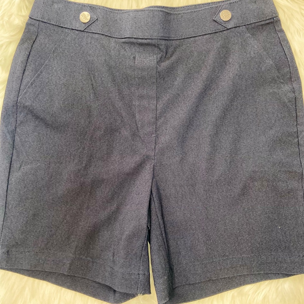 Rafaella Blue Bermuda Shorts Tailored Fit